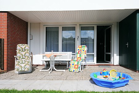 Ferienhaus „Lüttje Huus“ - Terrasse