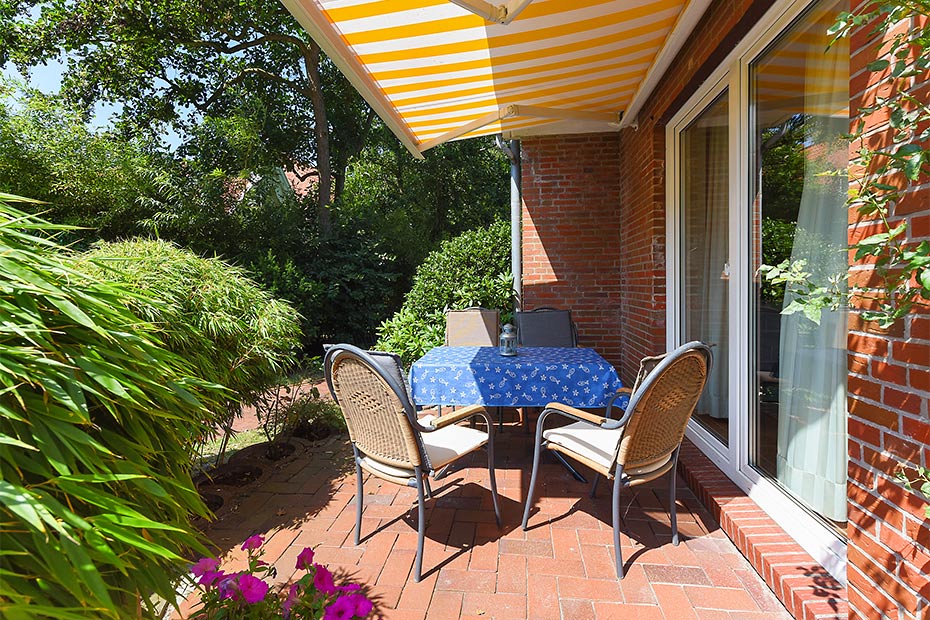 Ferienwohnung „Töwernüst“ - Terrasse