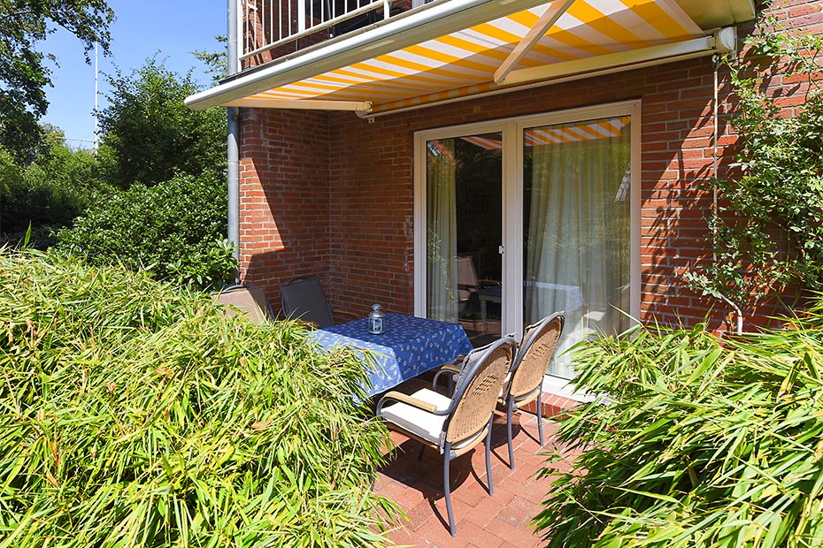 Ferienwohnung „Töwernüst“ - Terrasse