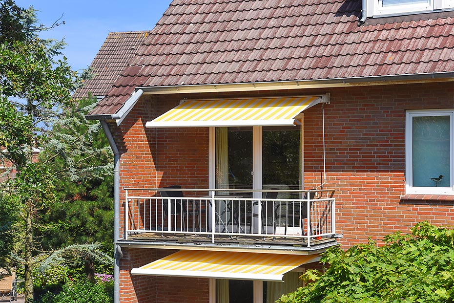 Ferienwohnung „Leevennüst“ - Balkon