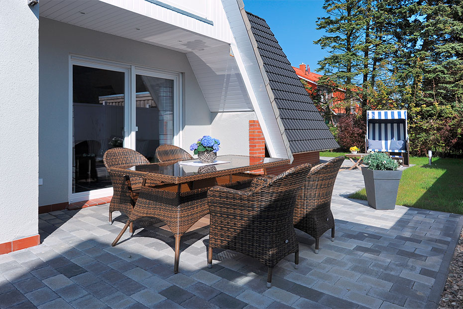 Ferienhaus „Yachthafen“ - Terrasse