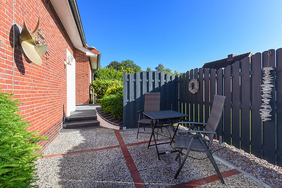 Ferienwohnung „kleine Krabbe“ - Terrasse