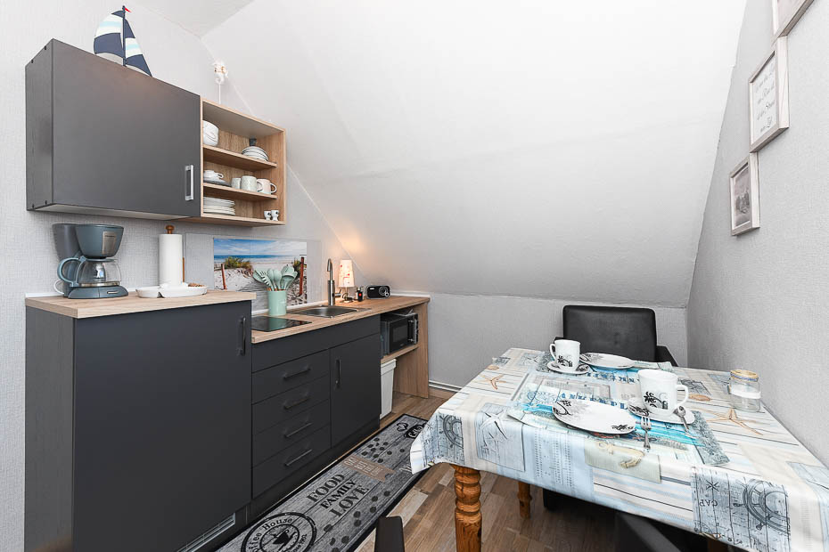 Ferienwohnung „Ankerplatz“ - Wohnraum/Küche