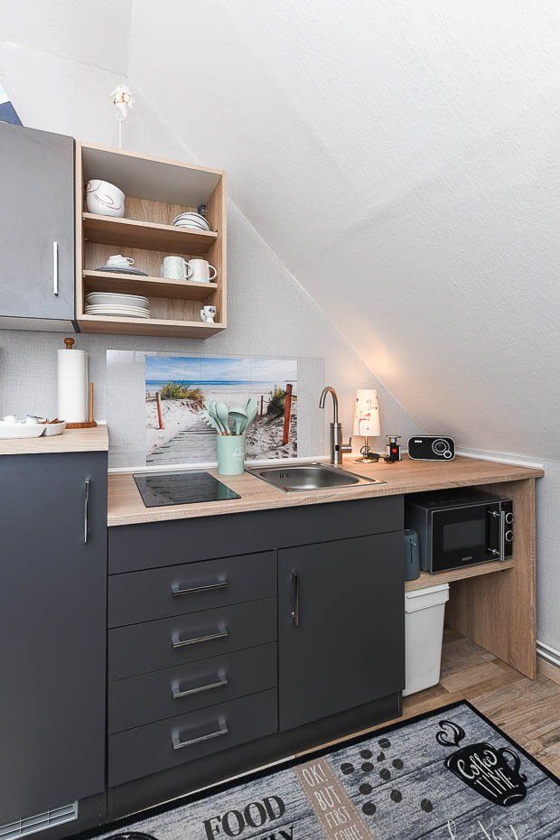 Ferienwohnung „Ankerplatz“ - Wohnraum/Küche