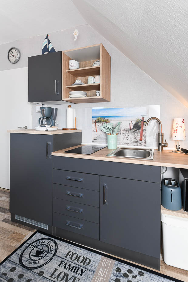 Ferienwohnung „Ankerplatz“ - Wohnraum/Küche