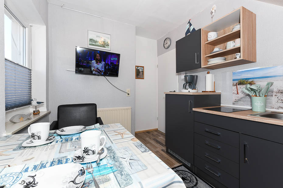 Ferienwohnung „Ankerplatz“ - Wohnraum/Küche