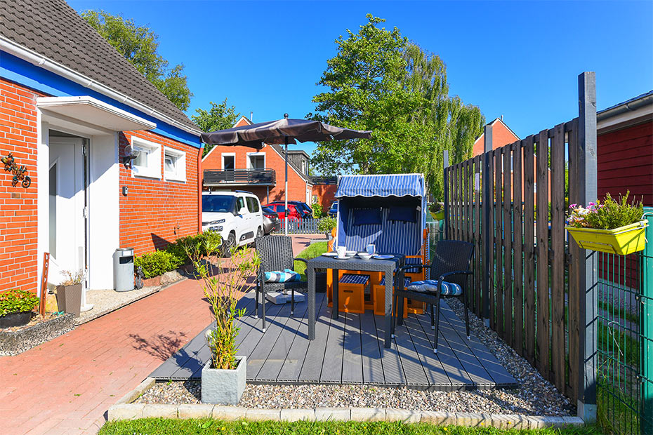 Ferienwohnung „Ankerplatz“ - Terrasse
