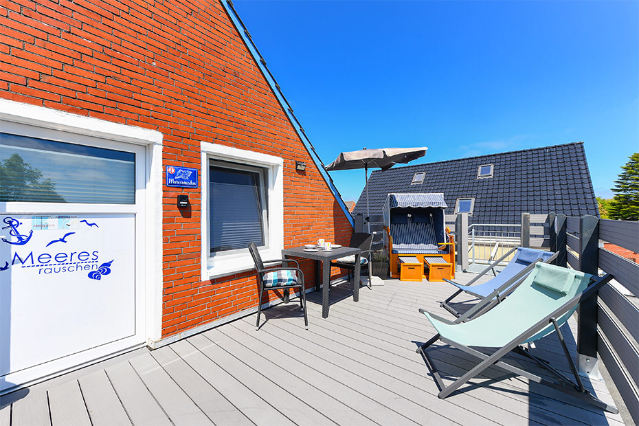 Apartment „Meeresrauschen“ - Dachterrasse