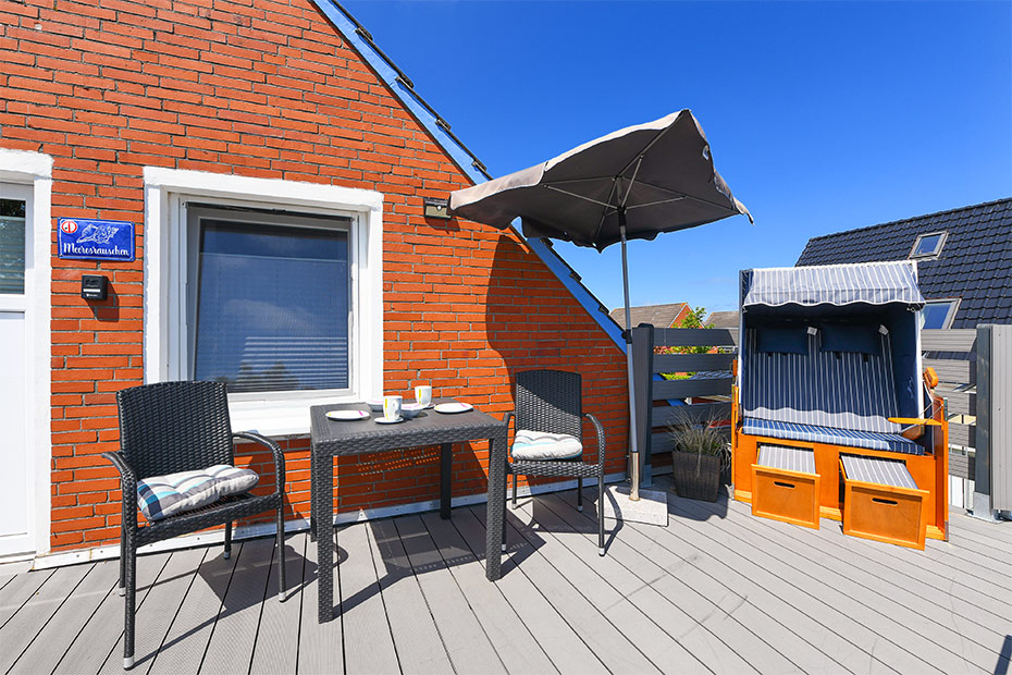 Apartment „Meeresrauschen“ - Dachterrasse