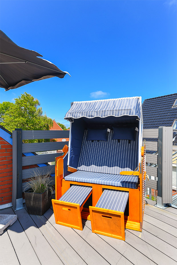 Apartment „Meeresrauschen“ - Dachterrasse
