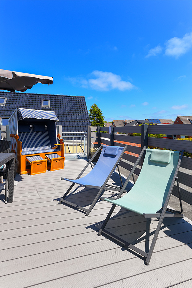 Apartment „Meeresrauschen“ - Dachterrasse