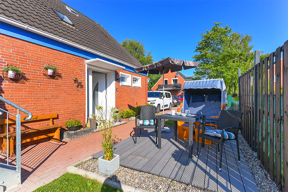 Ferienwohnung „Ankerplatz“ - Terrasse