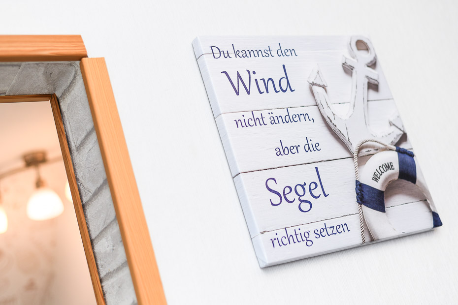 Apartment „Meeresrauschen“ - Wohn- und Schlafraum mit integriertem Küchenbereich