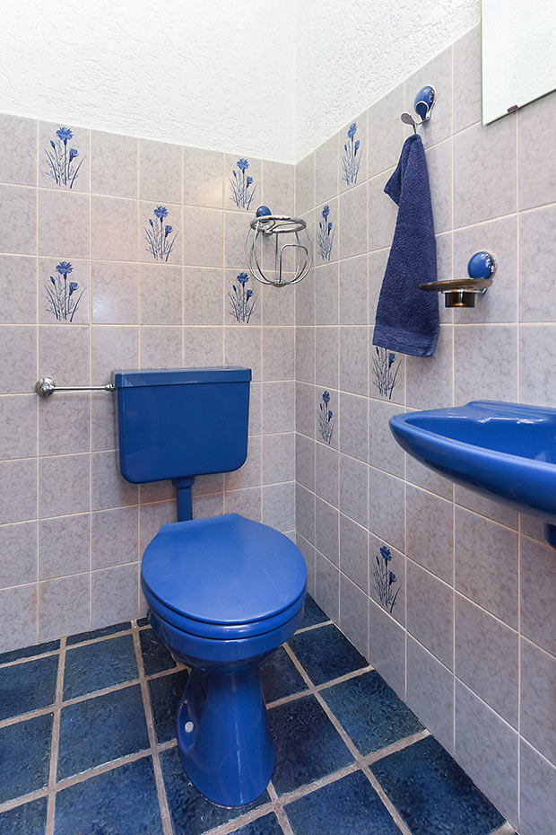 Ferienhaus „Koppelblick“ im „Haus Hohe Lucht“ - Gäste-WC im Erdgeschoss