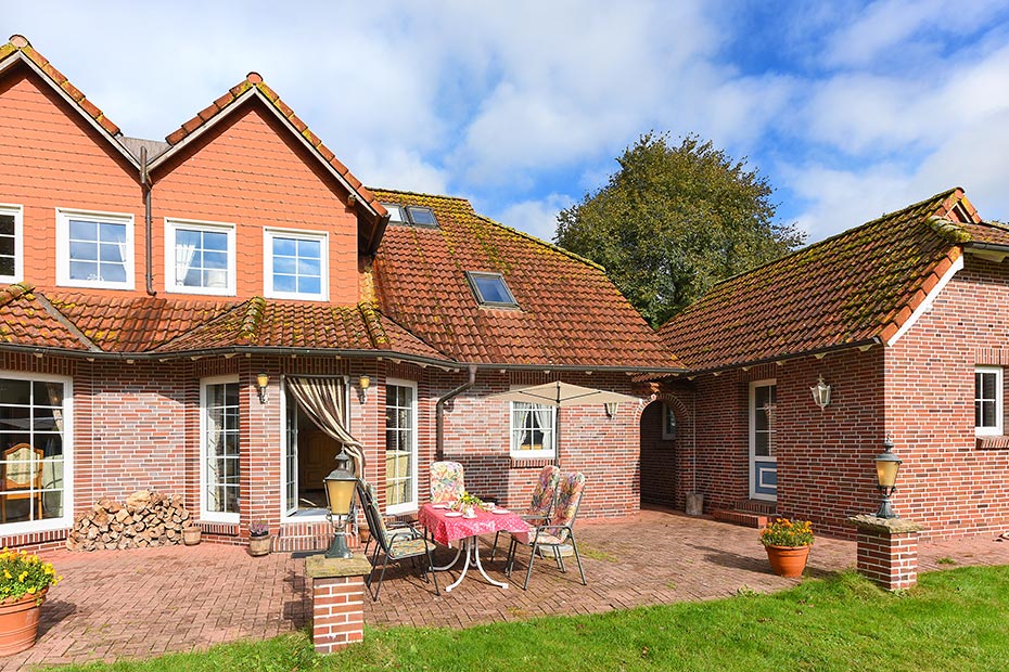 Ferienwohnung „Löwenzahn“ im „Haus Sassenhof“ - Terrasse
