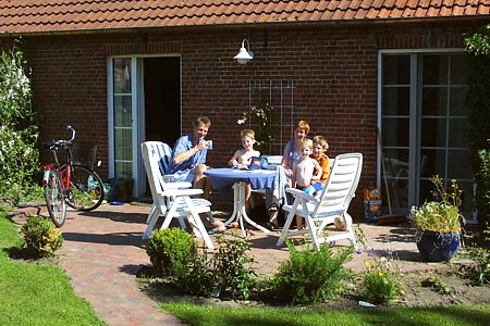 Ferienwohnung „Kirsche“ - Terrasse