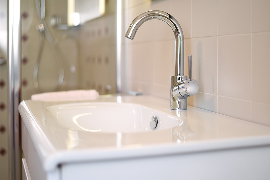 Ferienhaus „Hof Altensiel“ - Badezimmer 1 im Erdgeschoss