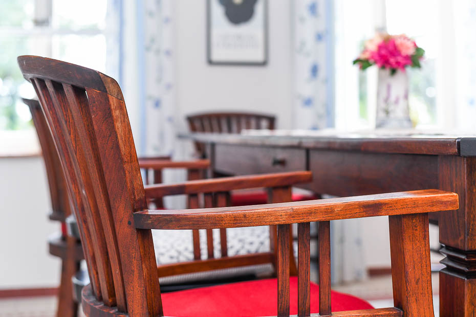 Ferienhaus „Hof Altensiel“ - Küche mit räumlich abgeteiltem Esszimmer im Erdgeschoss