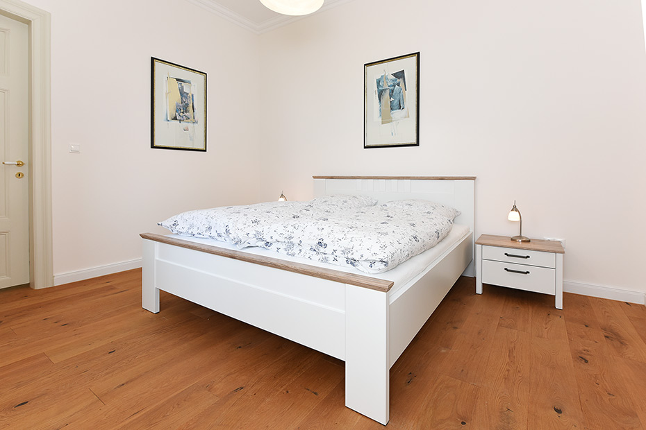 Ferienhaus „Hof Altensiel“ - Schlafzimmer 1 im Erdgeschoss