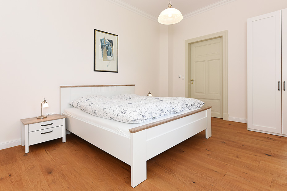 Ferienhaus „Hof Altensiel“ - Schlafzimmer 1 im Erdgeschoss