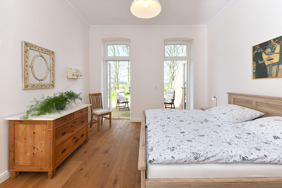 Ferienhaus „Hof Altensiel“ - Schlafzimmer 2 im Erdgeschoss