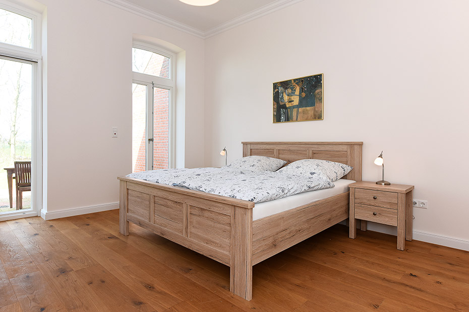 Ferienhaus „Hof Altensiel“ - Schlafzimmer 2 im Erdgeschoss