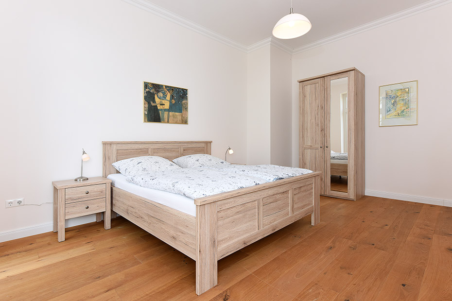 Ferienhaus „Hof Altensiel“ - Schlafzimmer 2 im Erdgeschoss