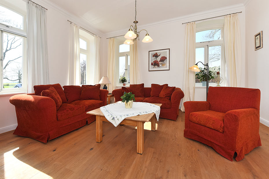 Ferienhaus „Hof Altensiel“ - Wohnzimmer im Erdgeschoss