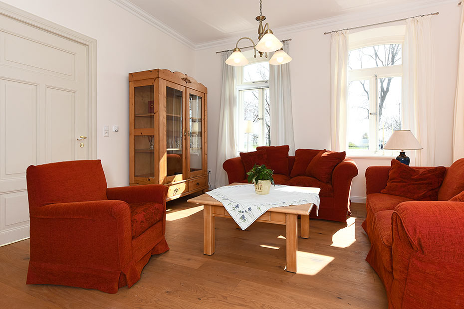 Ferienhaus „Hof Altensiel“ - Wohnzimmer im Erdgeschoss
