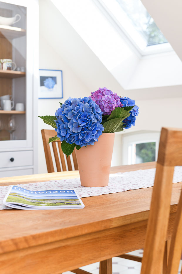 Ferienhaus „Hof Altensiel“ - Küche mit räumlich abgeteiltem Esszimmer im Obergeschoss