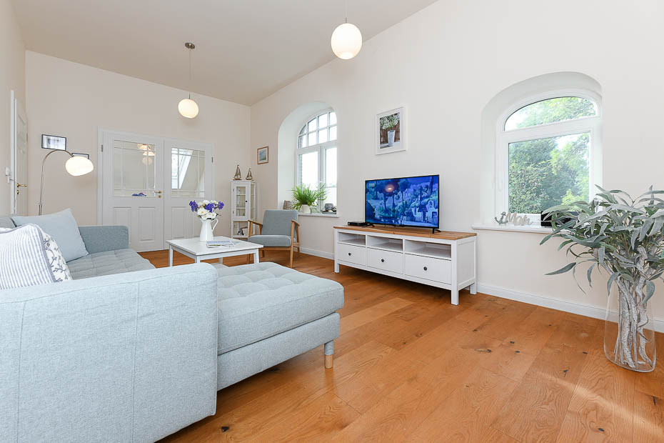 Ferienhaus „Hof Altensiel“ - Wohnzimmer im Obergeschoss