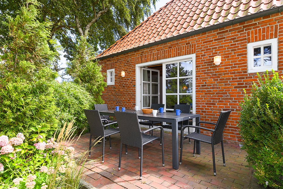 Ferienhaus „Historisches Backhaus“ - Terrasse