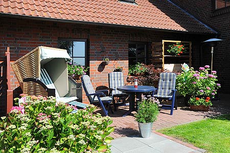 Ferienwohnung - Terrasse