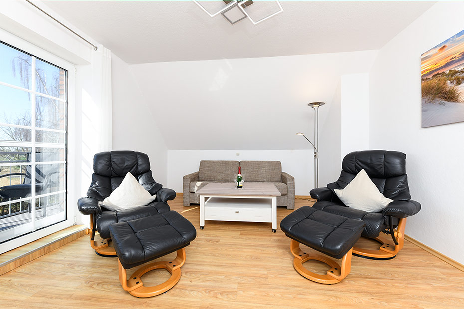 Ferienwohnung „Kastanie“ - Wohn- und Schlafraum