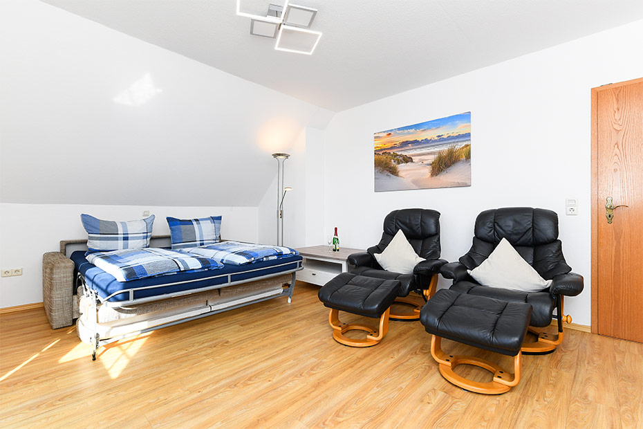 Ferienwohnung „Kastanie“ - Wohn- und Schlafraum