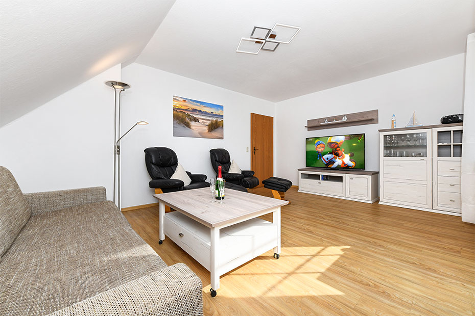 Ferienwohnung „Kastanie“ - Wohn- und Schlafraum