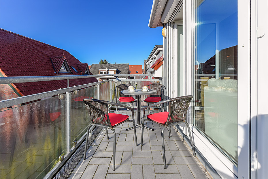 Ferienwohnung „Mittelriff“ - Balkon