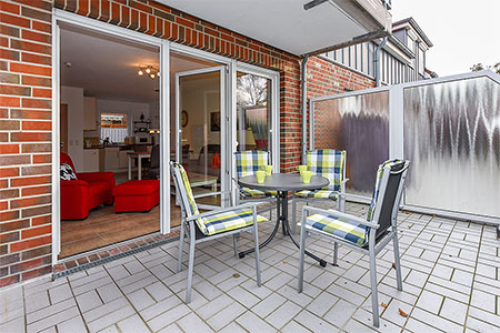 Ferienwohnung „Robbenplate“ - Terrasse