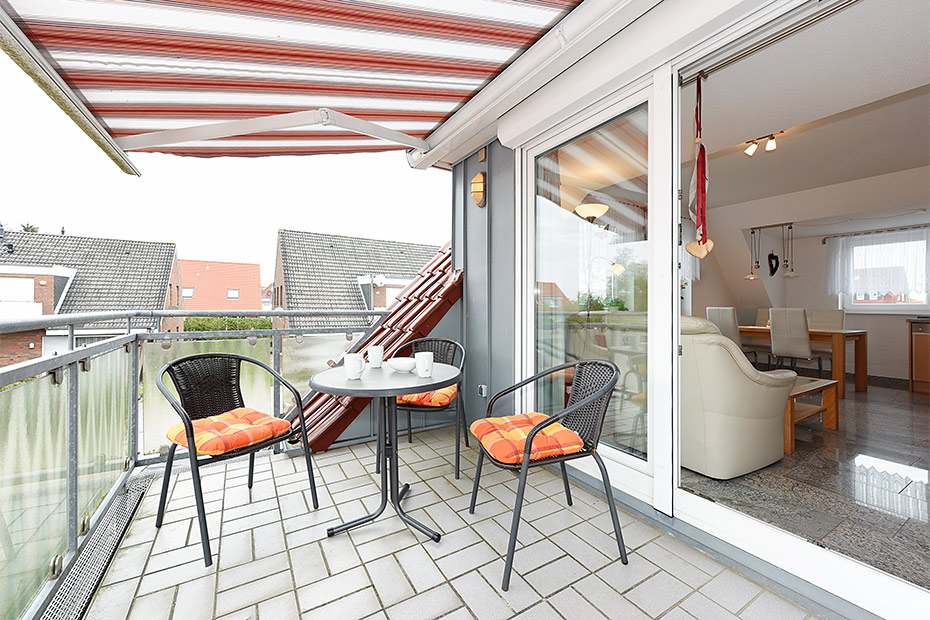 Ferienwohnung „Westerriff“ - Balkon