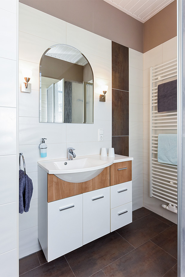 Ferienwohnung „Ebbe“ - Badezimmer