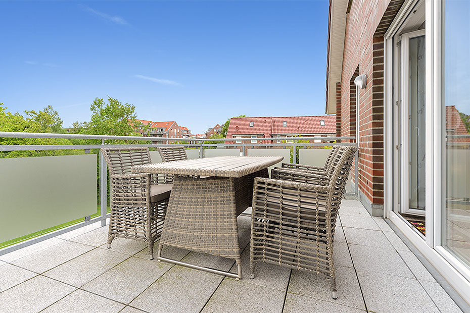 Ferienwohnung „Deichliebe“ - Balkon