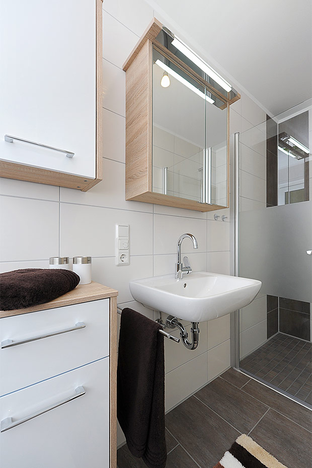 Ferienwohnung „Deichruhe“ - Badezimmer