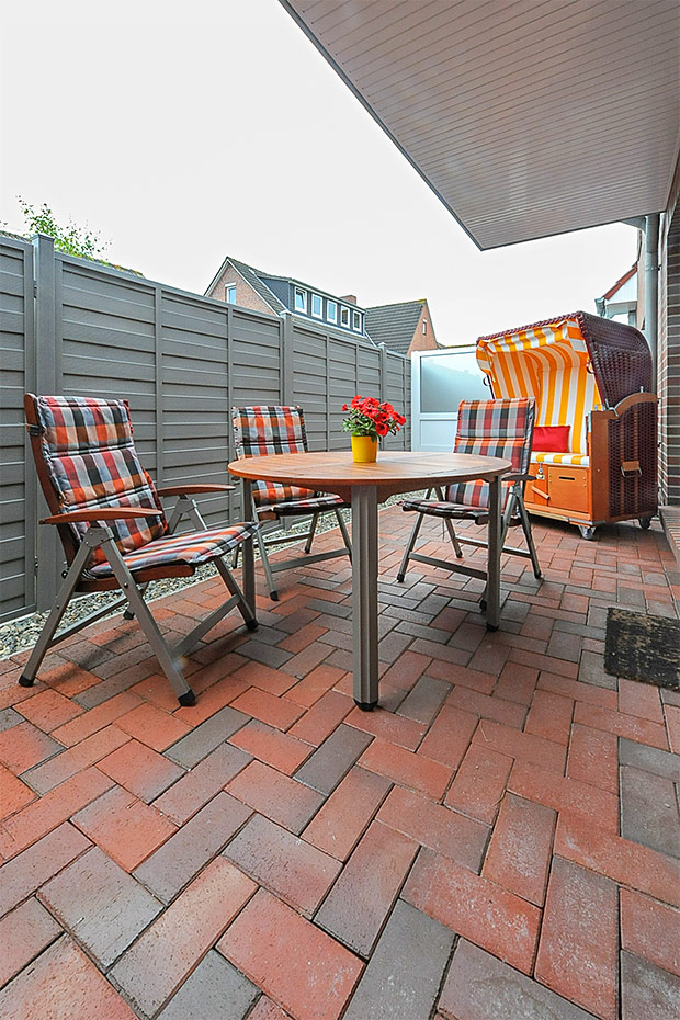 Ferienwohnung „Deichruhe“ - Terrasse