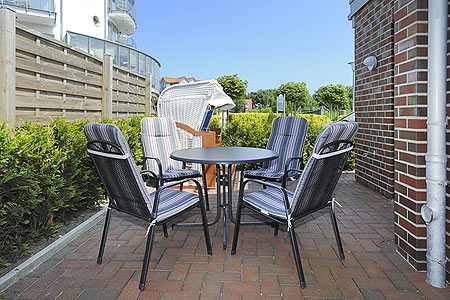 Ferienwohnung „Nordseetor“ - Terrasse