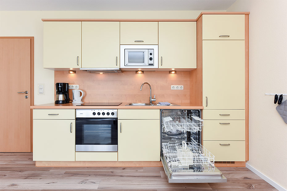 Ferienwohnung „Seekieker“ - Wohnraum mit integrierter Küche