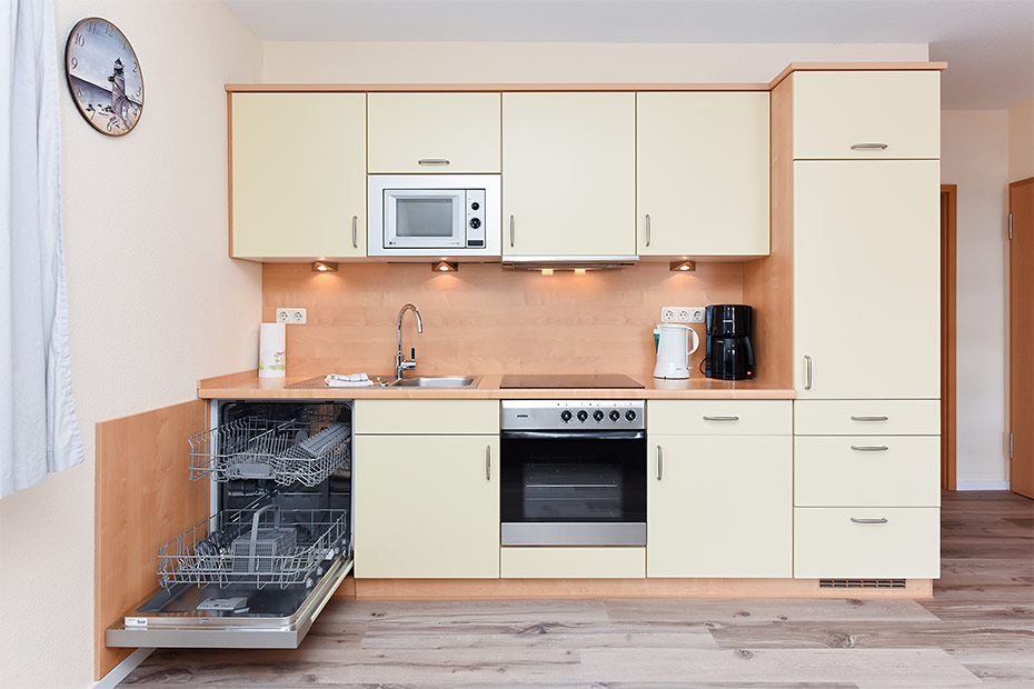 Ferienwohnung „Weitblick“ - Wohnraum mit integrierter Küche