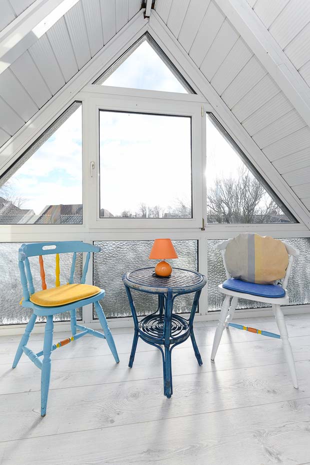 Ferienhaus „Blau-Huus“ - Wintergarten im Obergeschoss