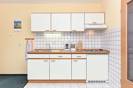 Ferienwohnung 1 - Wohnraum mit integrierter Küche