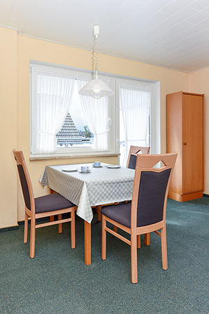 Ferienwohnung 1 - Wohnraum mit integrierter Küche