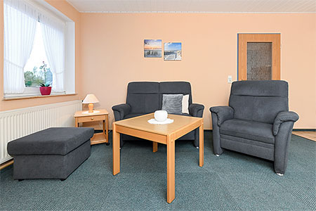 Ferienwohnung 2 - Wohnraum mit integrierter Küche